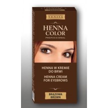Antakių ir blakstienų dažai, rudi "Henna Color" 15g+15g